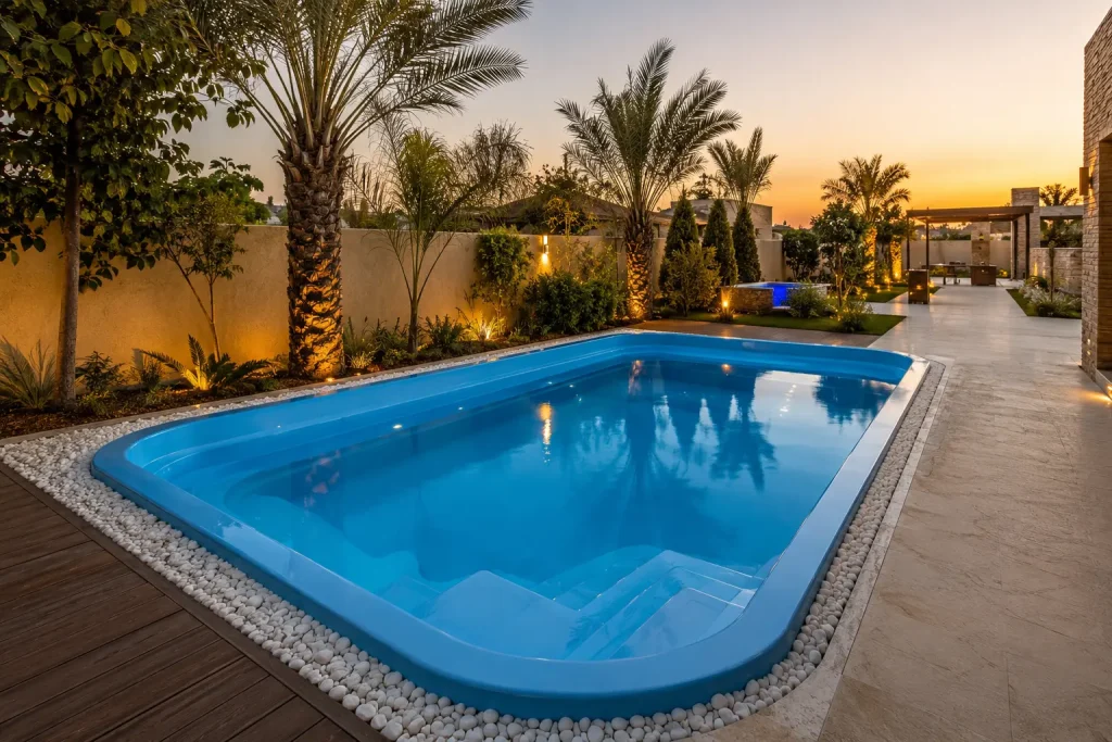 استخر پیش ساخته فایبرگلاس در جیرفت